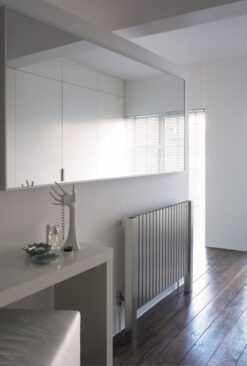 design heizkörper horizontal wohnzimmer wohnraum heizung aperto edelstahl