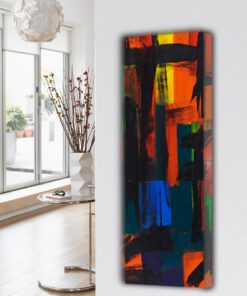 design heizkörper vertikal küche wohnzimmer wohnraum heizung abstrakt