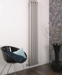 Edelstahl design heizkörper vertikal barok küche wohnzimmer wohnraum heizung