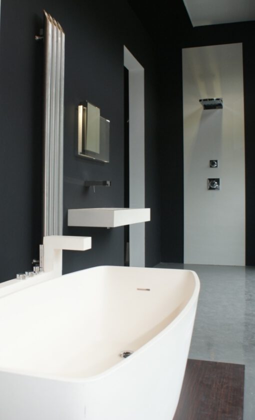 Edelstahl design heizkörper vertikal barok küche wohnzimmer wohnraum heizung