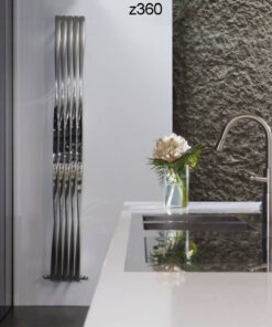 Edelstahl design heizkörper vertikal essa küche wohnzimmer wohnraum heizung