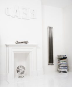 Edelstahl design heizkörper vertikal artiz küche wohnzimmer wohnraum heizung